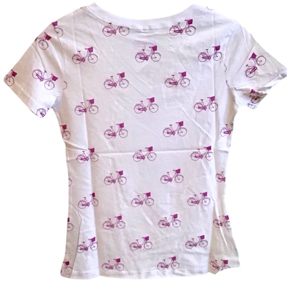 Duffield Lane “Beach Cruiser” Novelty V-Neck Tee (NWT) (Size: XS) - Picture 4 of 6